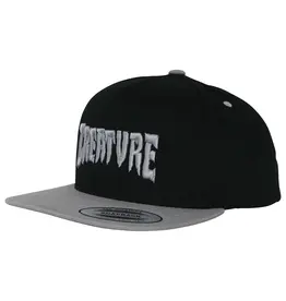 CREATURE Mono Logo Snapback Hat - Black / Silver