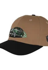 SANTA CRUZ Model SC Snapback Hat - Dk Tan / Black