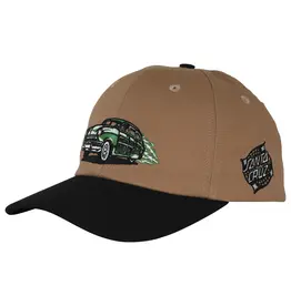 SANTA CRUZ Model SC Snapback Hat - Dk Tan / Black