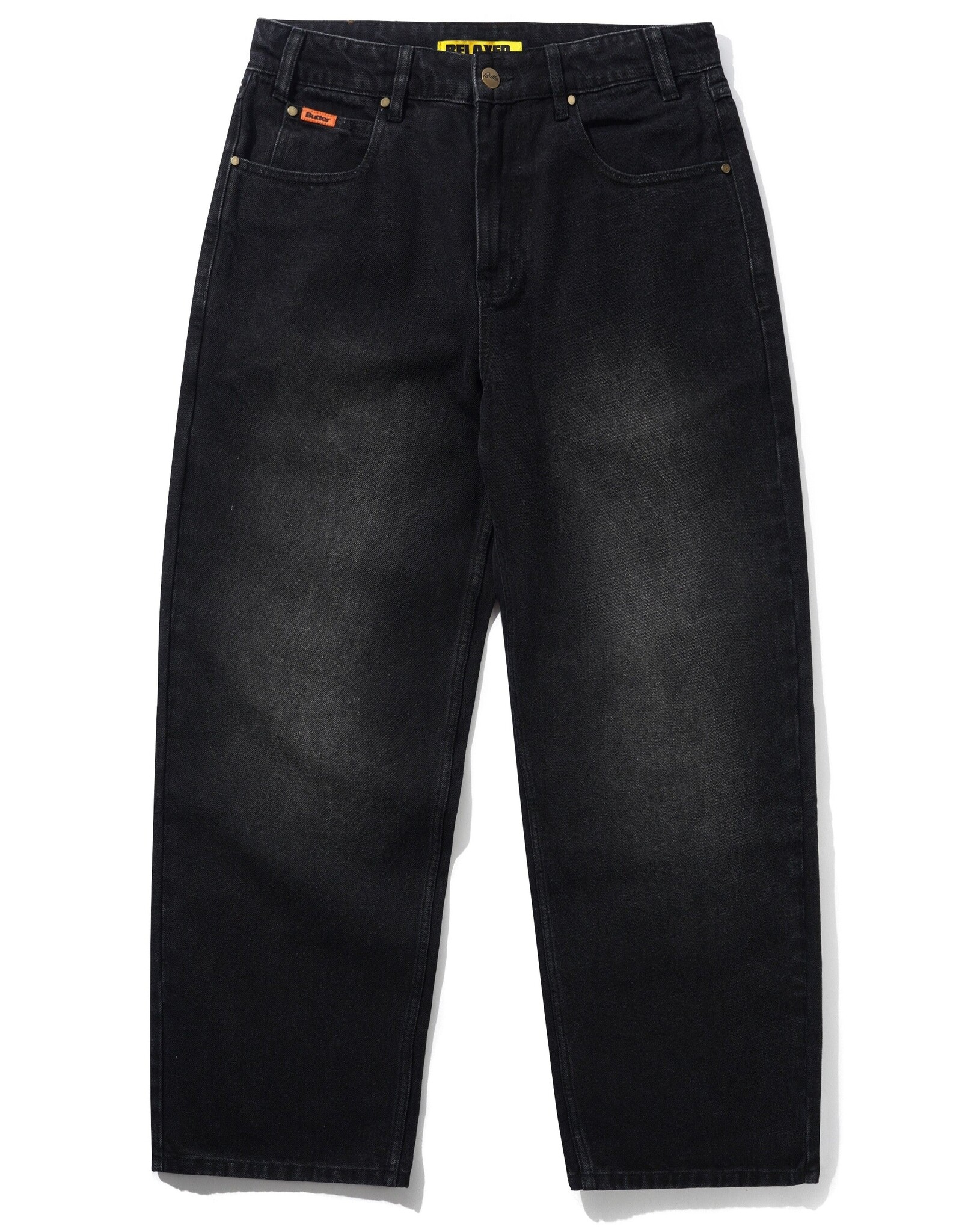BUTTER GOODS Relaxed Denim Jeans - Flat Black