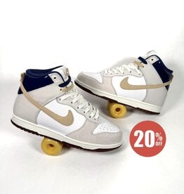 NIKE SB Dunk High Pro x Beyond Store - White/Ivory/Sand Dune/Blue Void