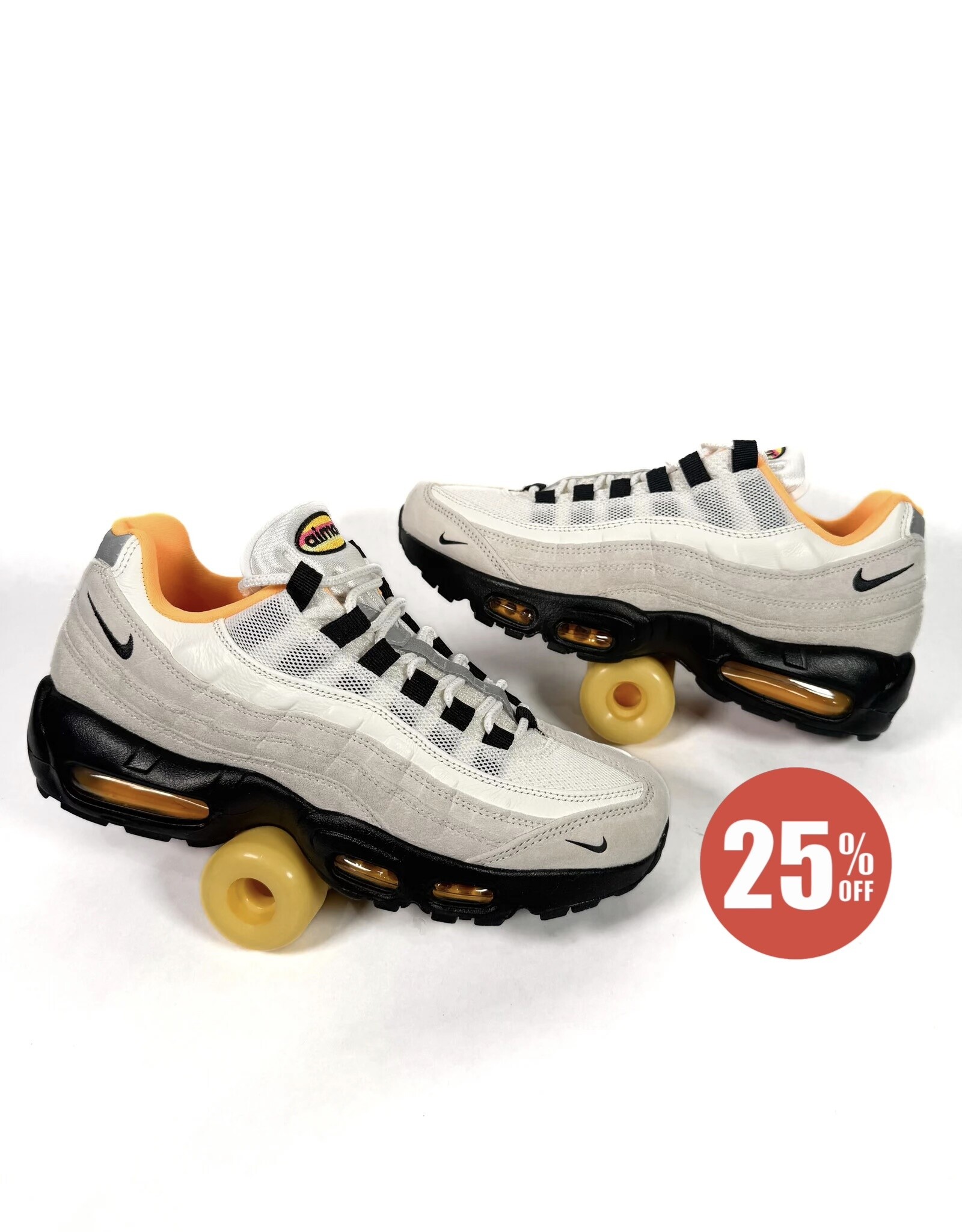 NIKE SB FC Pack Air Max 95 "Club 58" - Sail / Black / Laser Orange