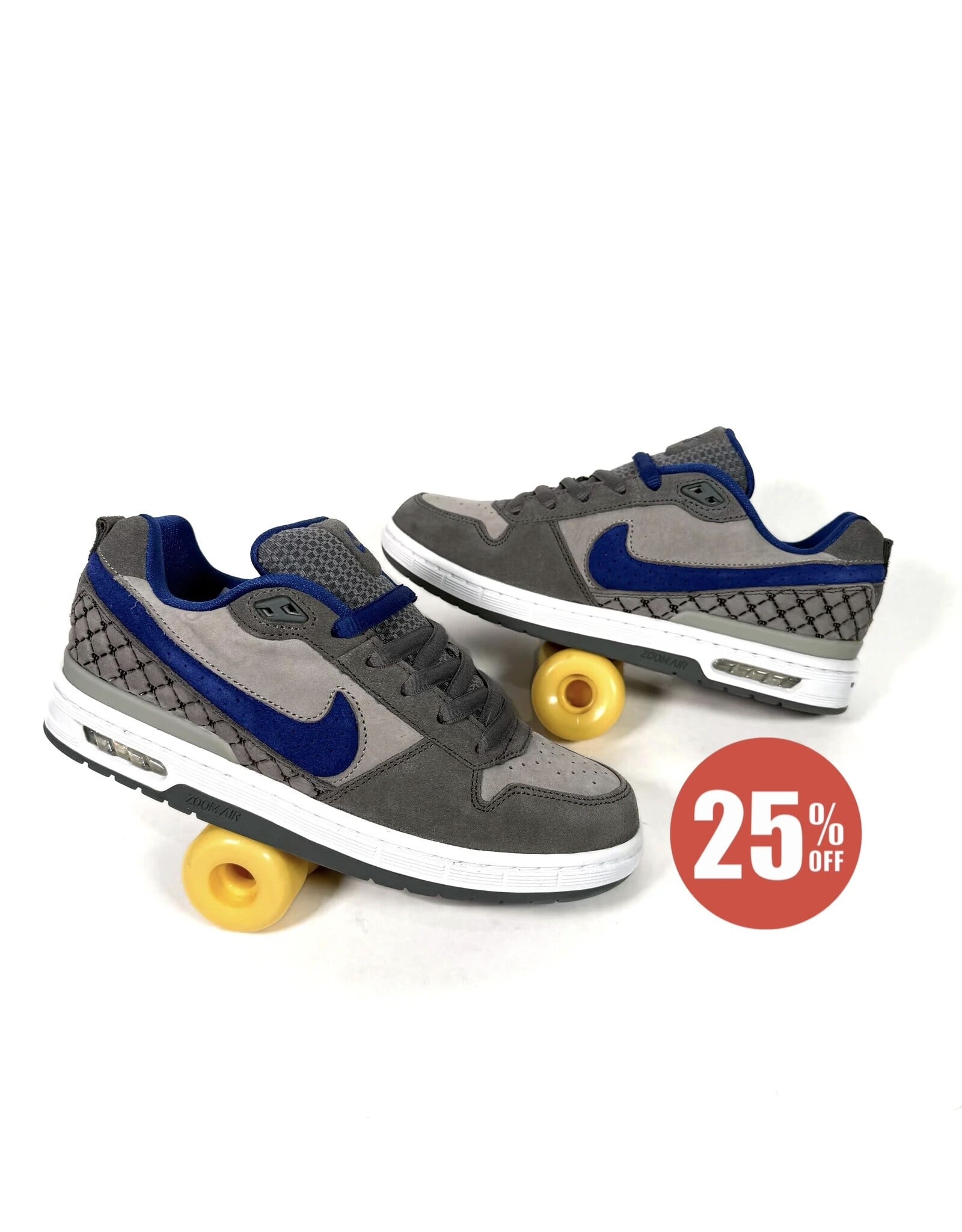NIKE SB Paul Rodriguez Zoom Air Low DG - Flint Grey / Deep Royal Blue