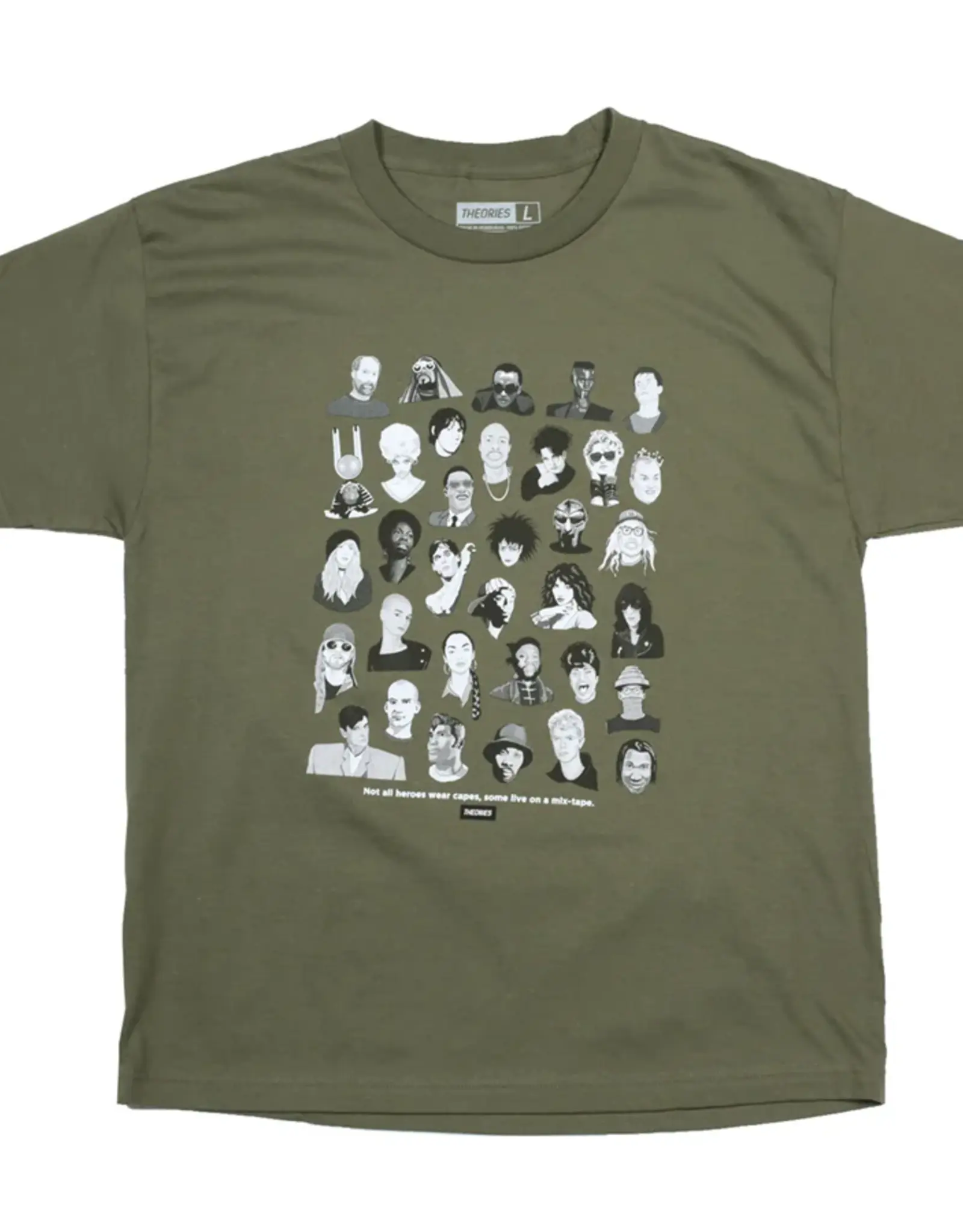 THEORIES Mixtape Tee  - Olive