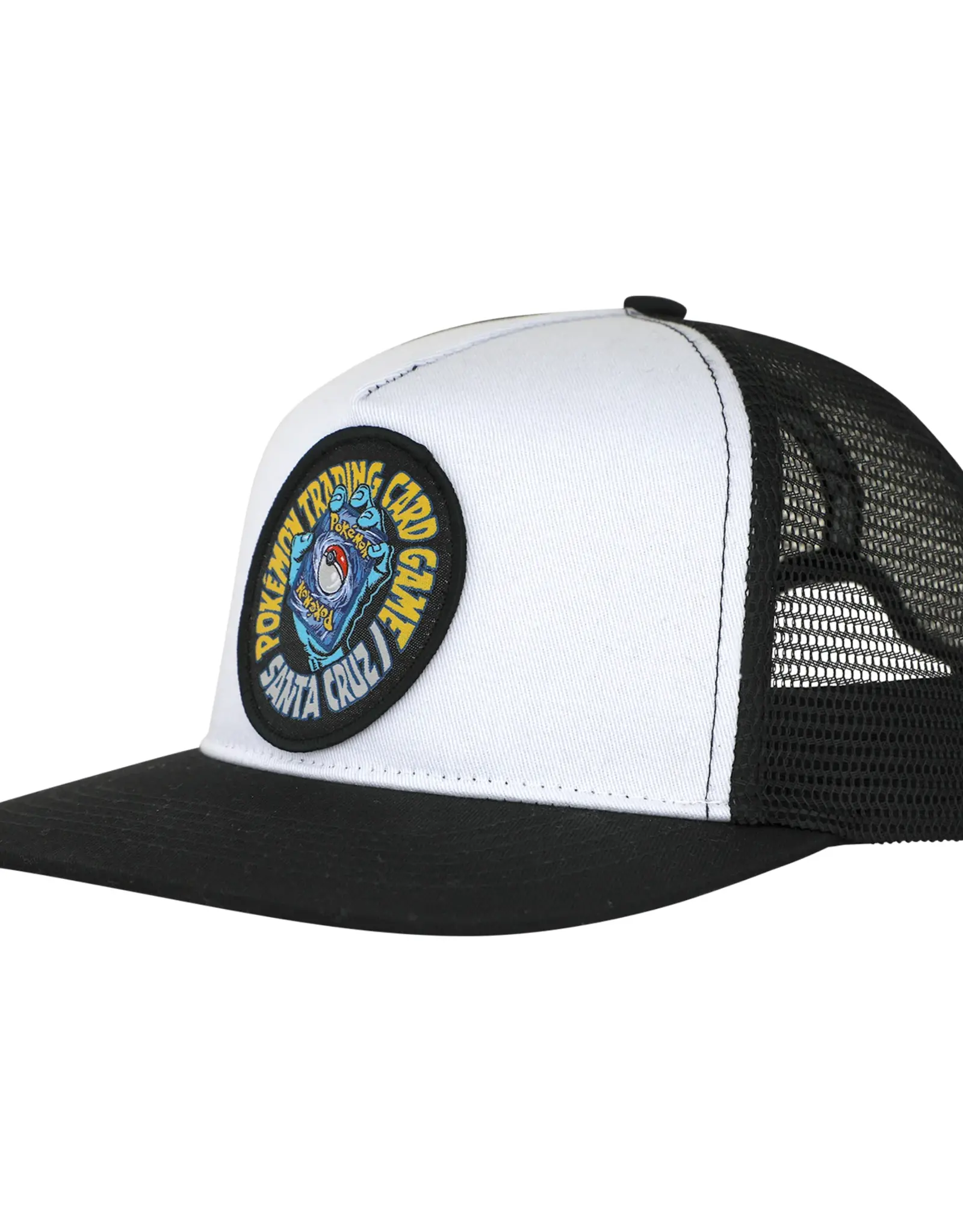 SANTA CRUZ Pokemon TCG Hand Mesh Trucker Hat - White / Black