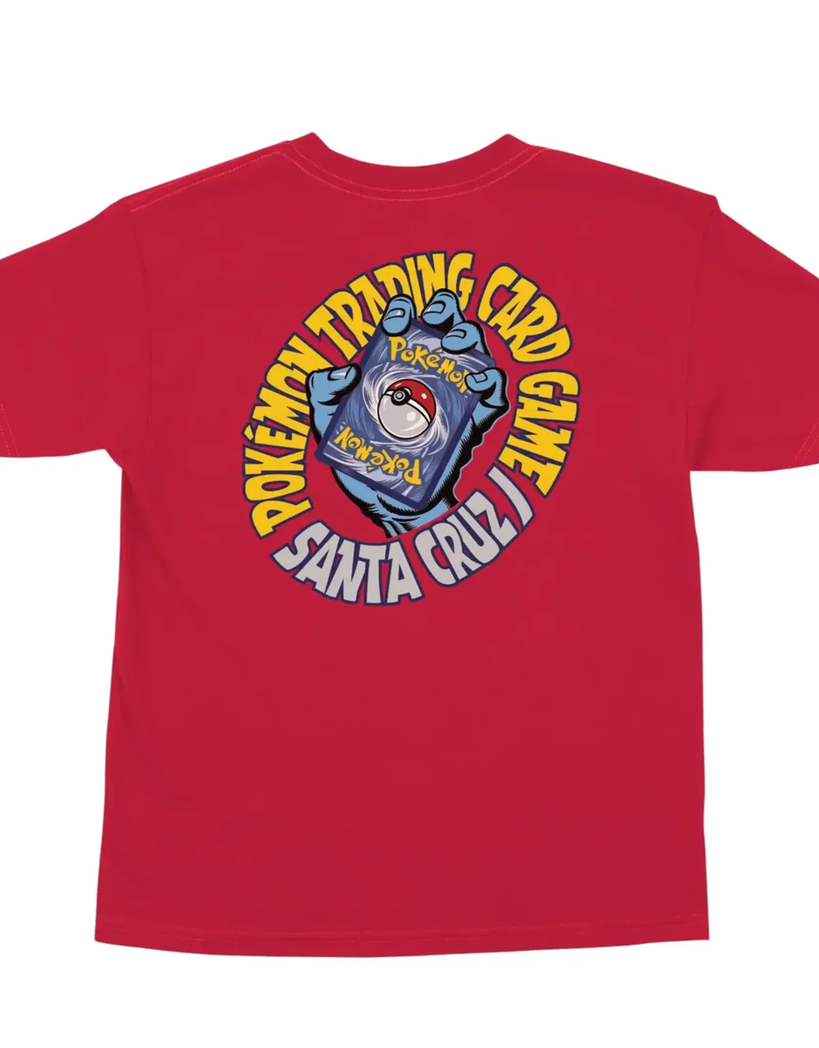 SANTA CRUZ Pokemon TCG Hand Midweight Youth T-Shirt - Red