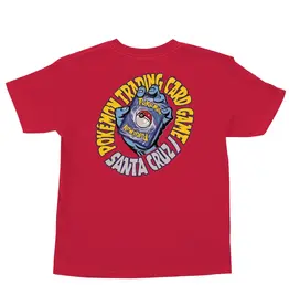 SANTA CRUZ Pokemon TCG Hand Midweight Youth T-Shirt - Red
