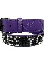 LOOSEY Loosey Loves You Studs Belt - Purple
