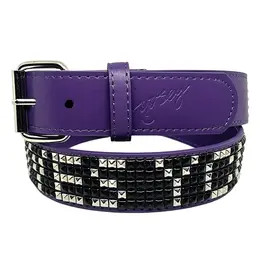 LOOSEY Loosey Loves You Studs Belt - Purple