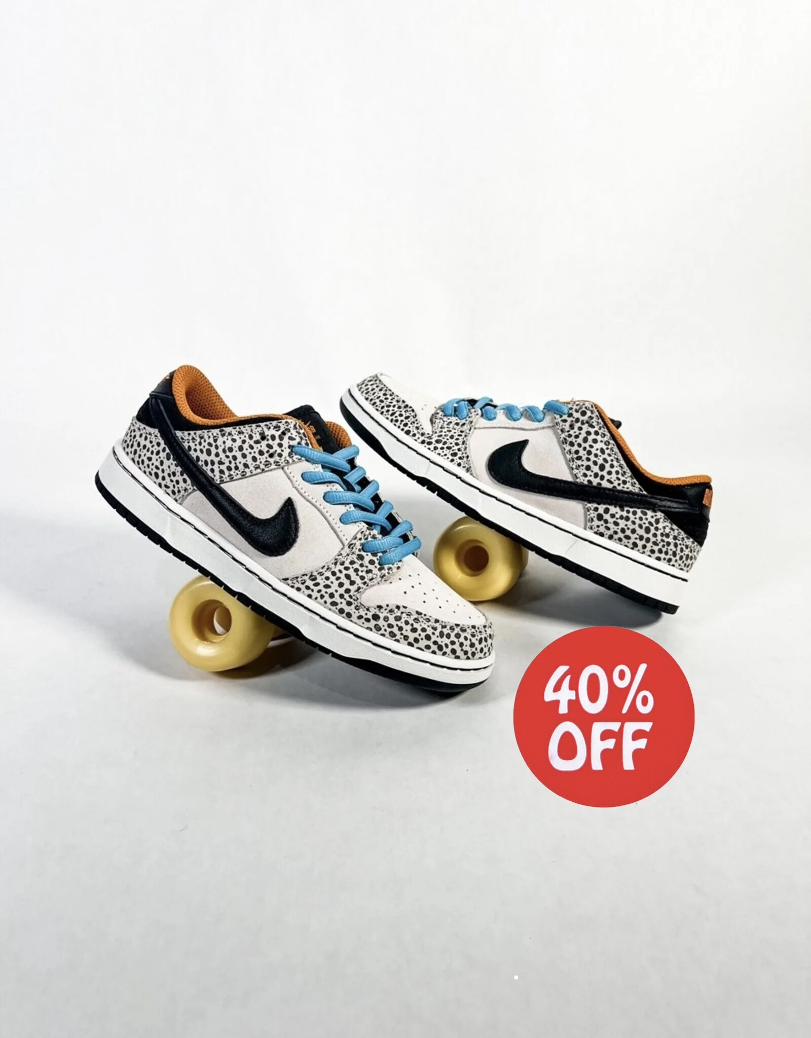 NIKE SB OLYMPIC SAFARI DUNK LOW PHANTOM BLACK / BLACK MONARCH (PS) PRESCHOOL