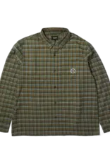 HUF Cross Plaid L/S Flannel Shirt - Slate Blue