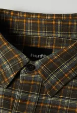 HUF Cross Plaid L/S Flannel Shirt - Slate Blue