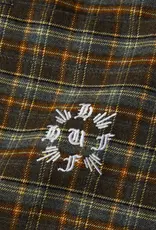 HUF Cross Plaid L/S Flannel Shirt - Slate Blue