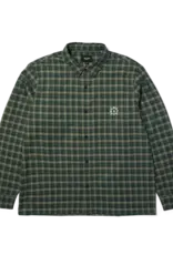 HUF Cross Plaid L/S Flannel Shirt - Pine