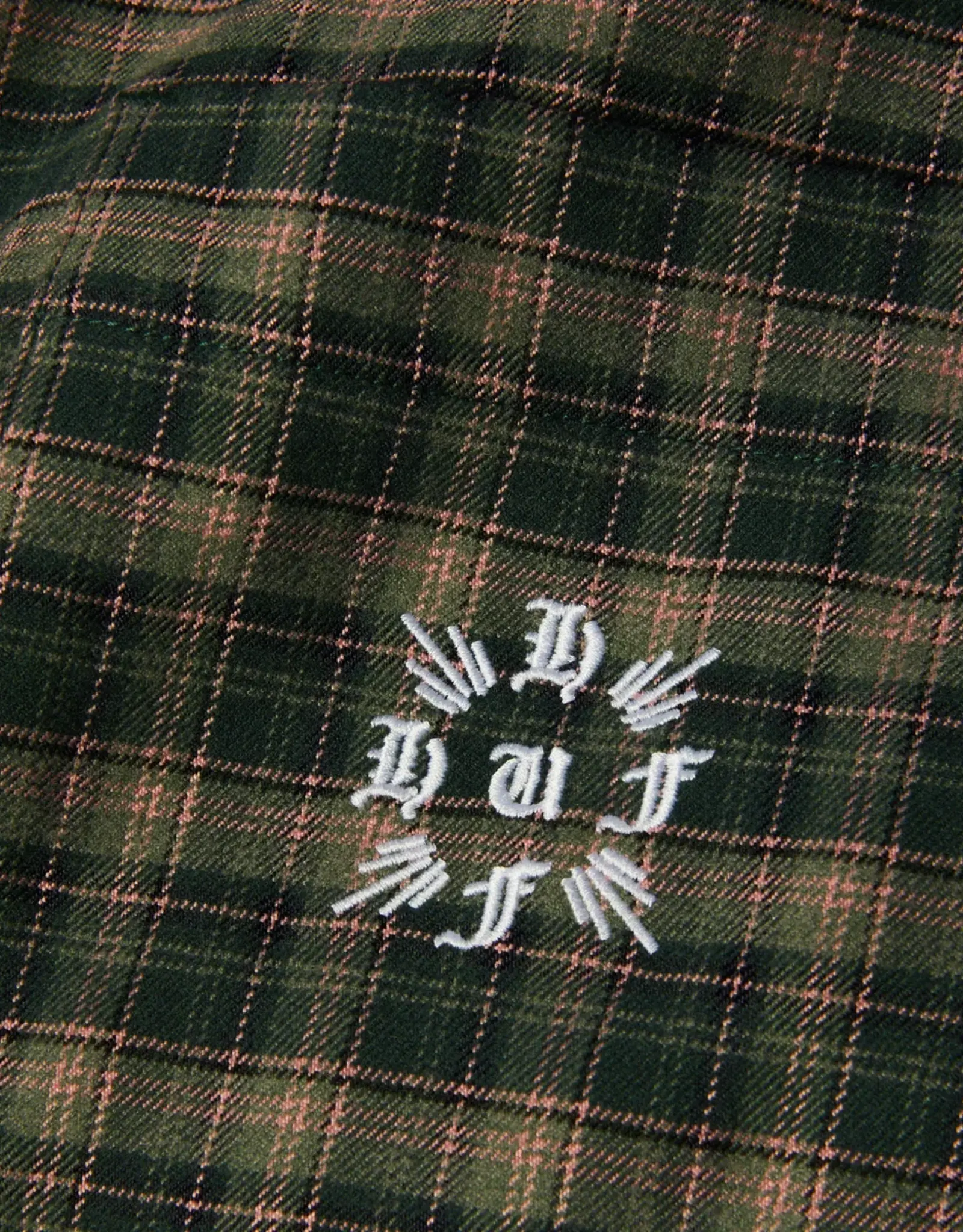 HUF Cross Plaid L/S Flannel Shirt - Pine