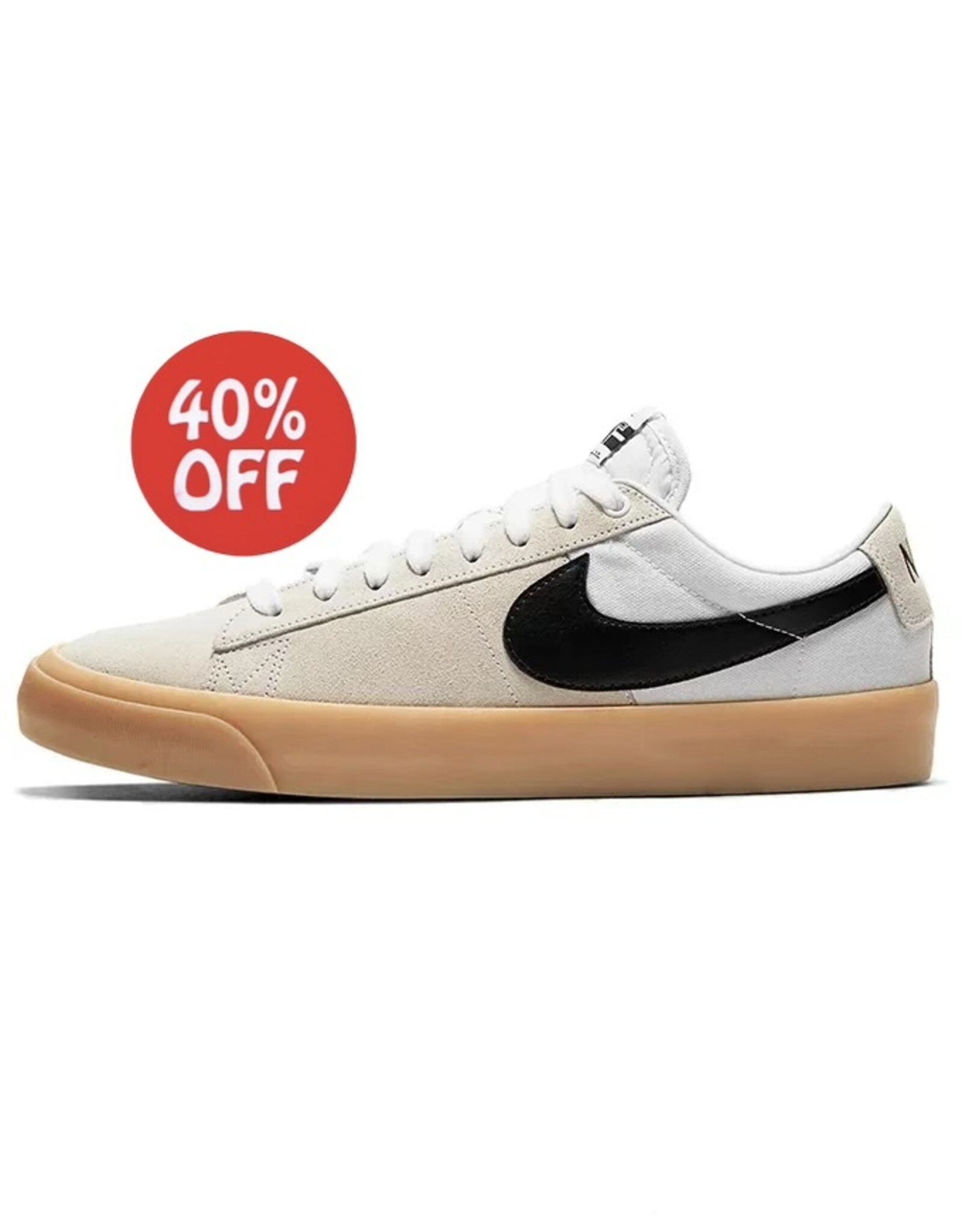 NIKE SB ZOOM BLAZER LOW PRO GT WHITE/BLACK-WHITE-WHITE