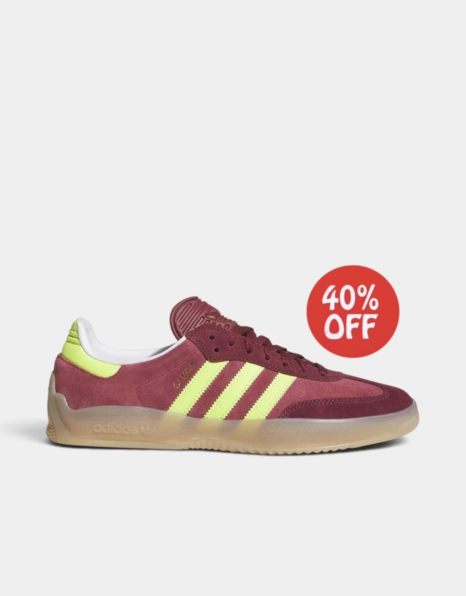 ADIDAS Puig Samba - Maroon / Semi Solar Yellow / Shadow Red