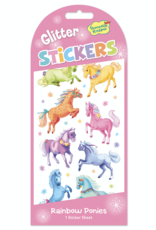 Peaceable Kingdom Glitter Stickers: Rainbow Ponies