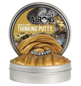 Crazy Aaron's Puttyworld Thinking Putty 4'' Tin - Magnetic Gold Rush