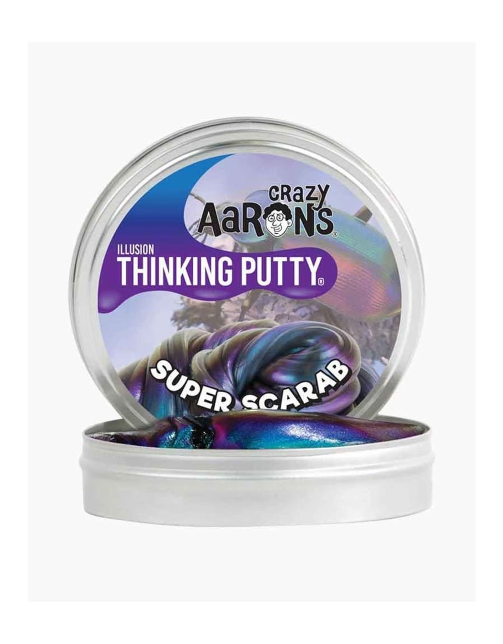 Crazy Aaron's Puttyworld Thinking Putty 4'' Tin - Illusion Super Scarab