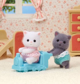 Calico Critters CC Persian Cat Twins