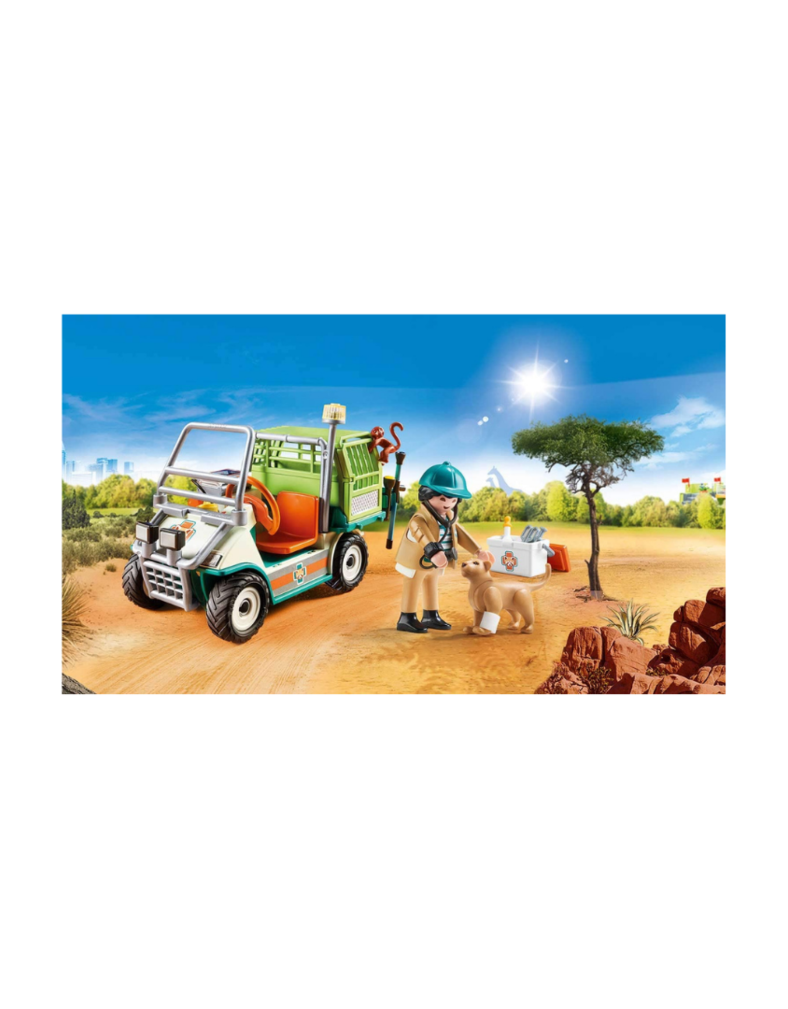 Playmobil PM - Zoo Vet with Medical Cart