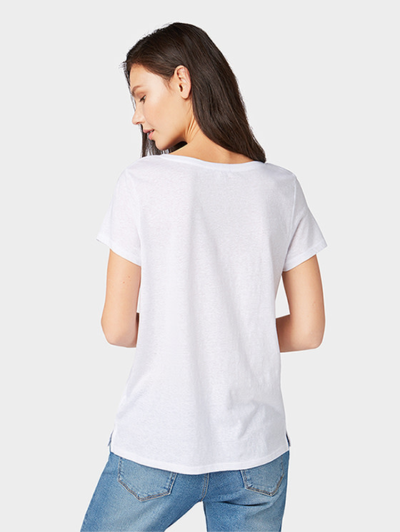 Tom Tailor V-neck tee with straps