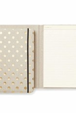 Kate Spade Kate Spade Notepad folio - Linen and gold dots