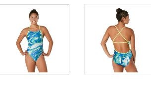 SPEEDO Speedo Cyclone Swirl  Female Green/Blue