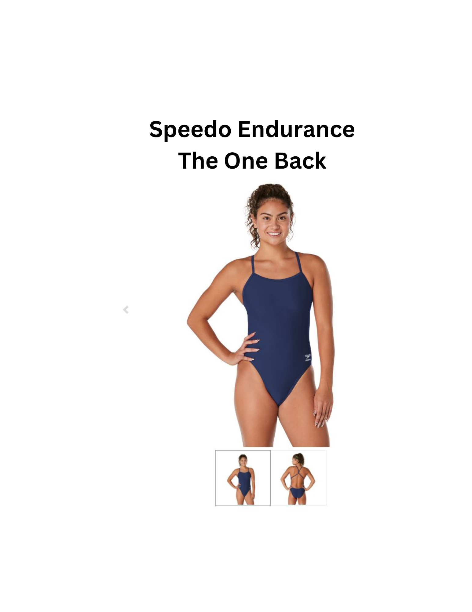Speedo Female Endurance Suit Navy (All Styles)