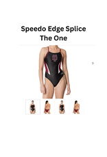 SPEEDO Thomas Dale  Speedo Female Edge Splice Black Maroon