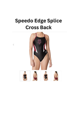 SPEEDO Thomas Dale  Speedo Female Edge Splice Black Maroon