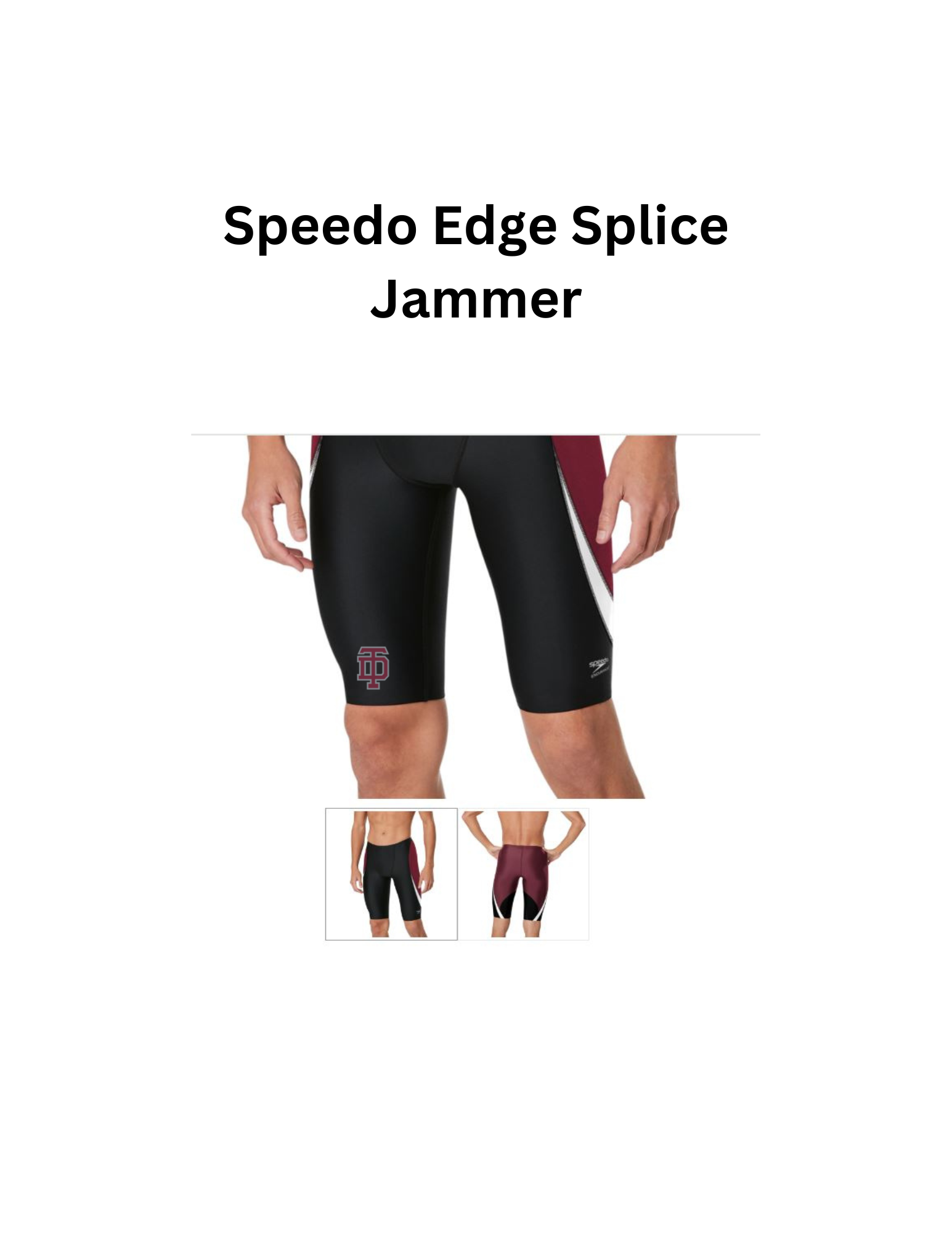 SPEEDO Thomas dale  Edge Splice Jammer