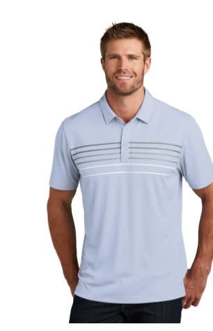 TravisMathew Men's Performance  Striped  Polo