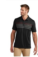 TravisMathew Men's Performance  Striped  Polo