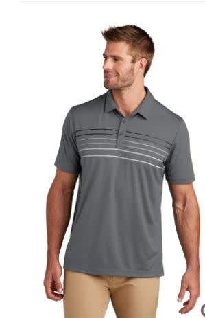 TravisMathew Men's Performance  Striped  Polo
