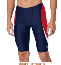 SPEEDO Colonial Heights Speedo Edge Splice Jammer Navy/Red