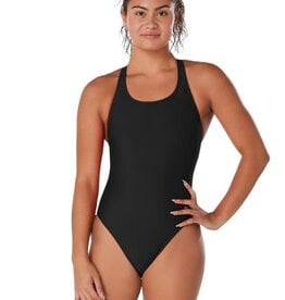 Brandermill and Chester Rec and Founders Bridge and Wellesley and Westerleigh  and Manchester YMCA Speedo Eco Solid Female Suits Black