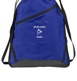 Settlers Landing Draw String Bag  With Embroidery