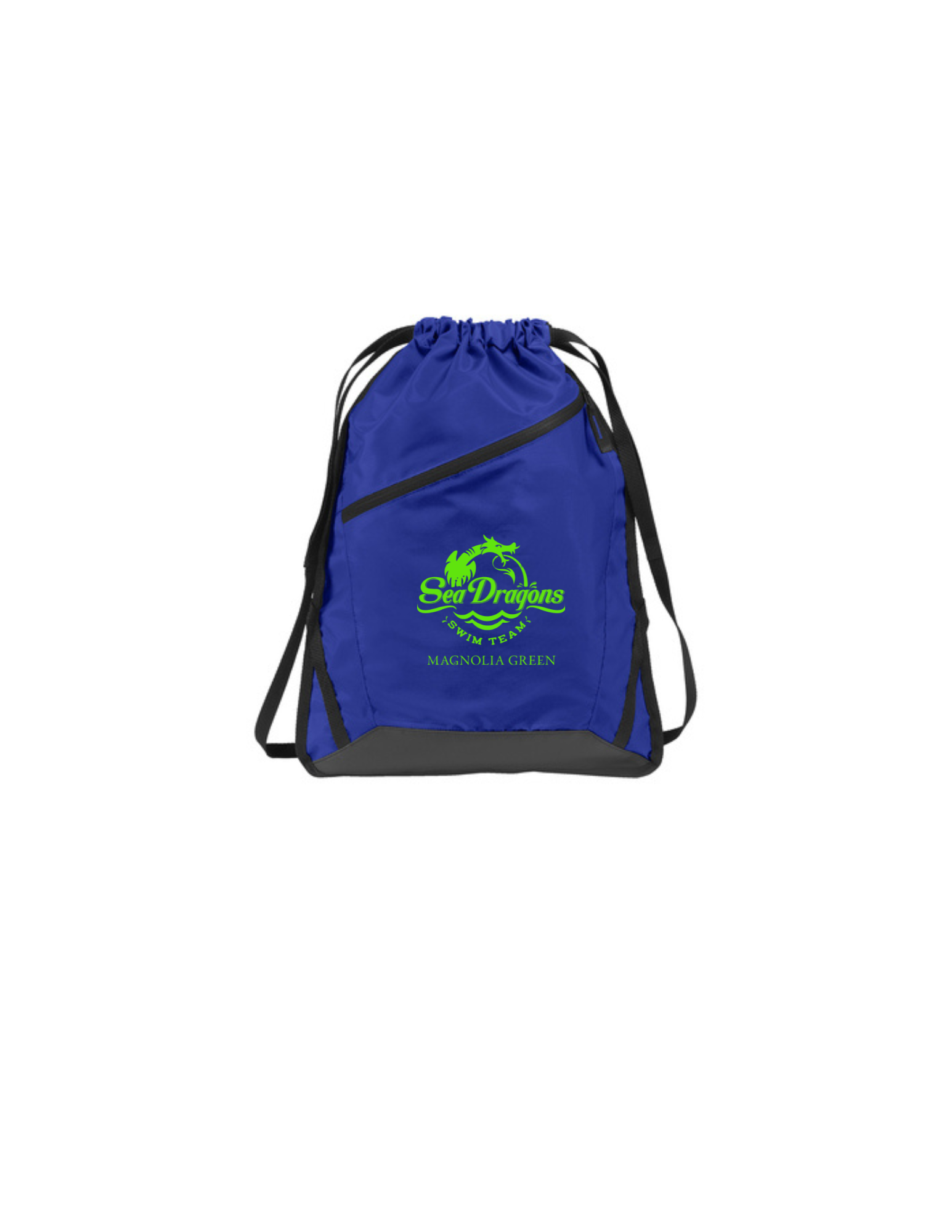 Magnolia Green Drawstring Bag