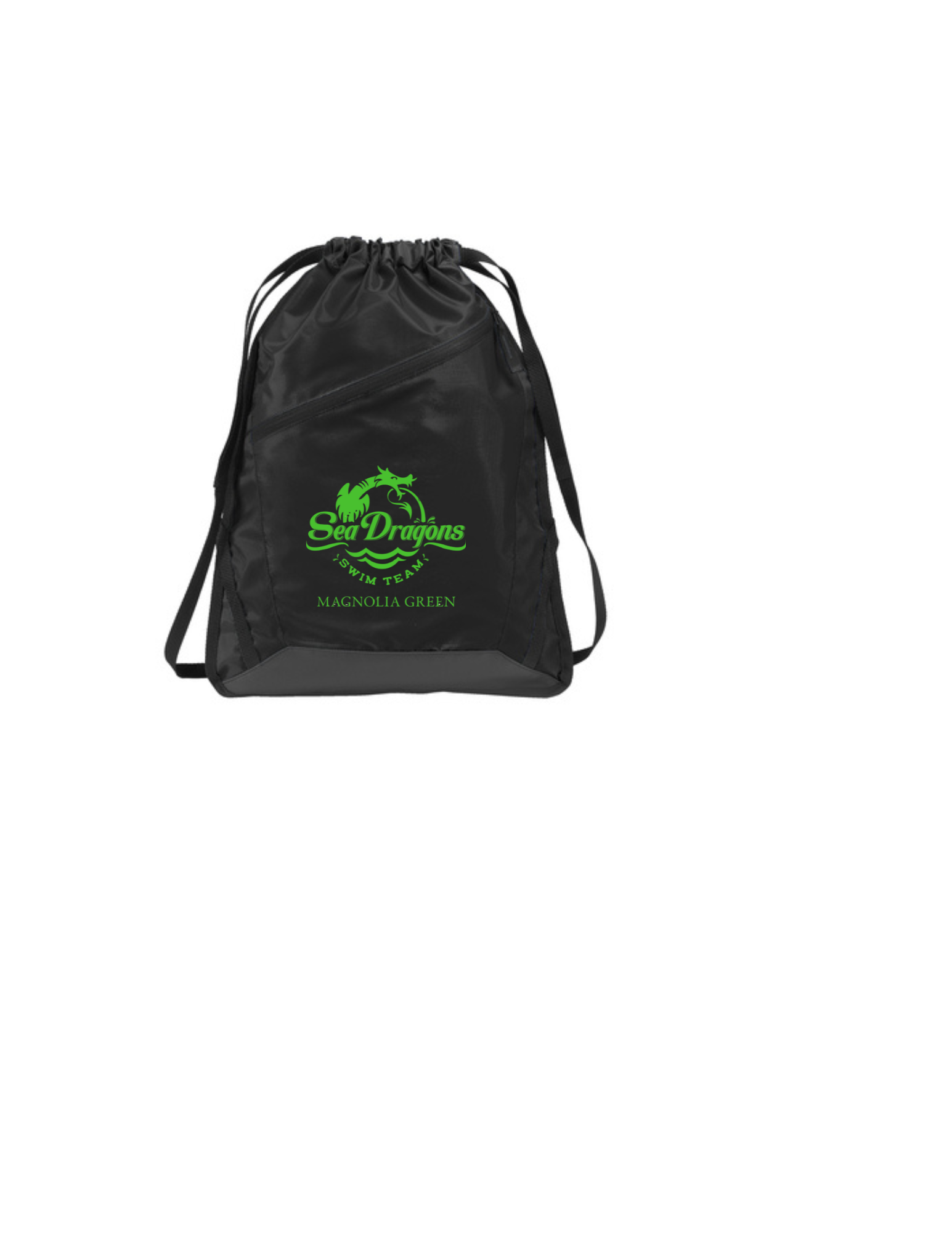 Magnolia Green Drawstring Bag
