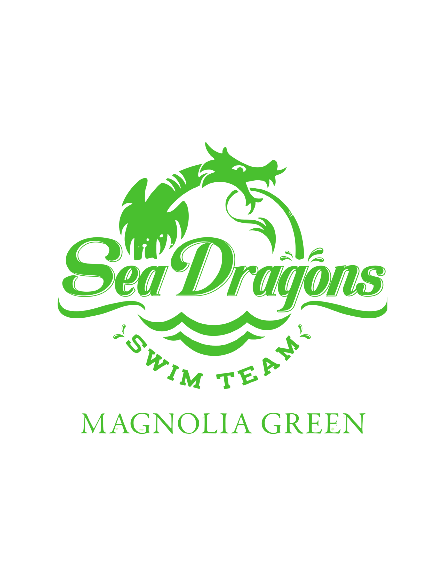 Magnolia Green Drawstring Bag