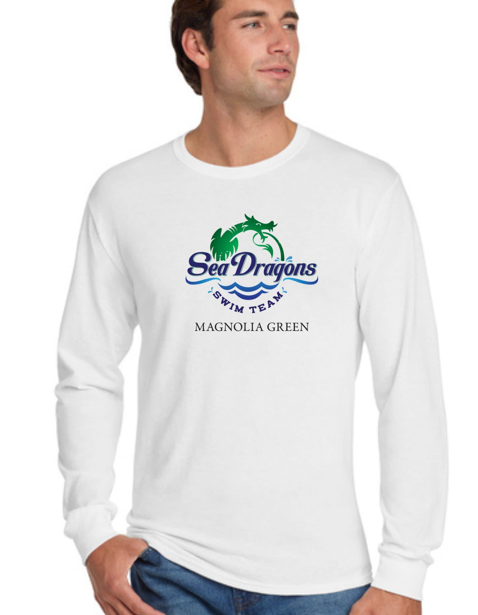 Magnolia Green  Long  Sleeve T-Shirt