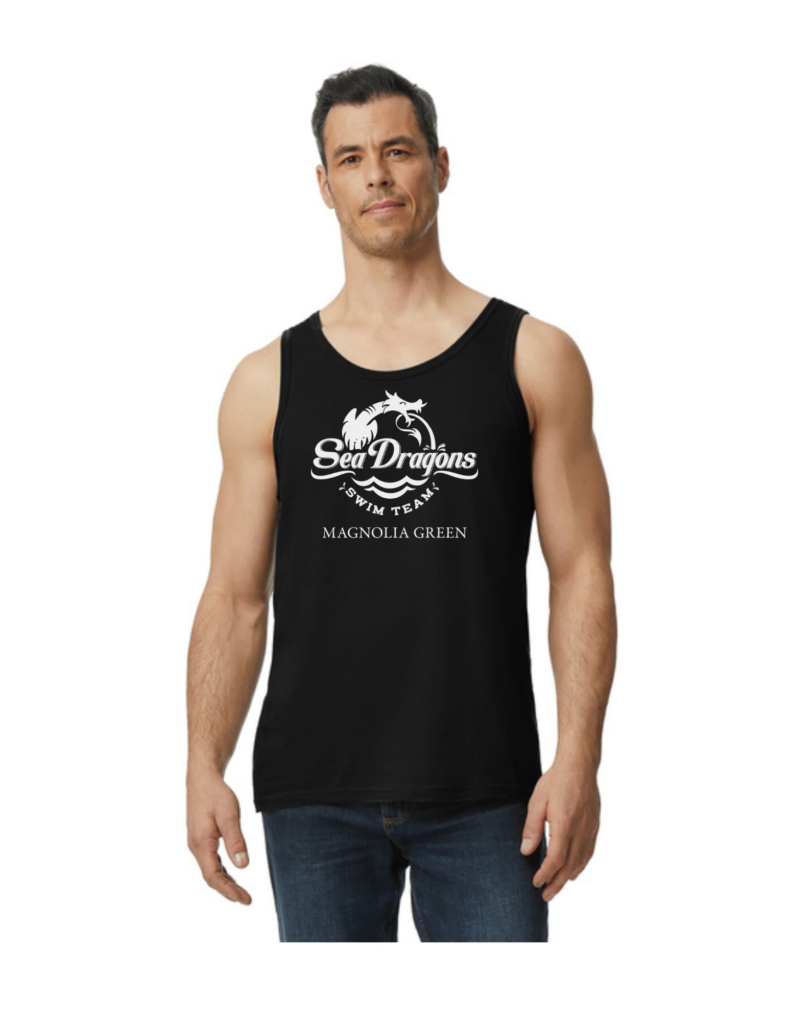 Magnolia Green  Male Tank Top