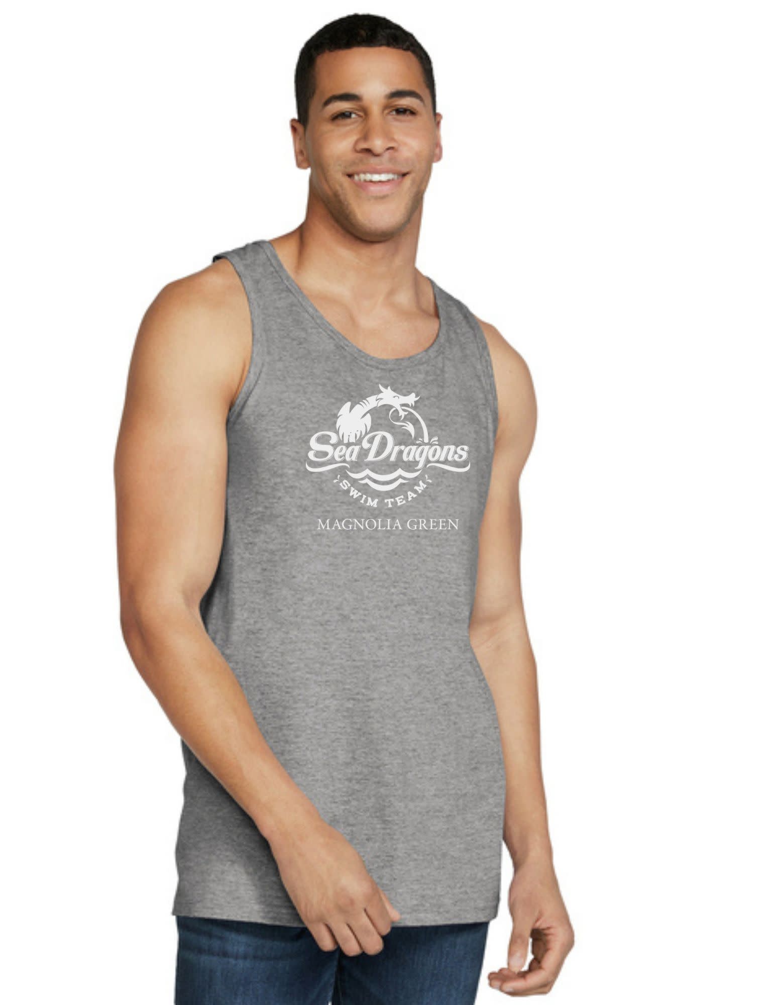 Magnolia Green  Male Tank Top