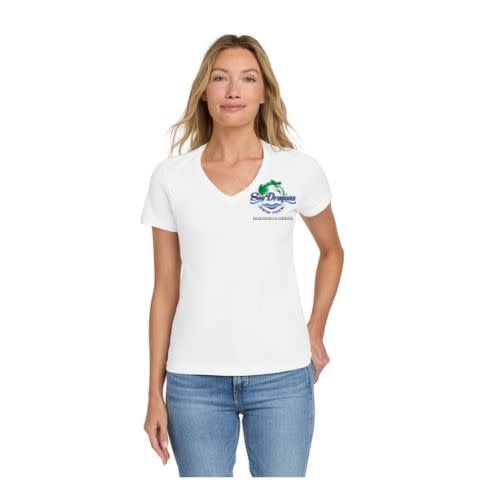 Magnolia Green Mom V-Neck T-Shirts