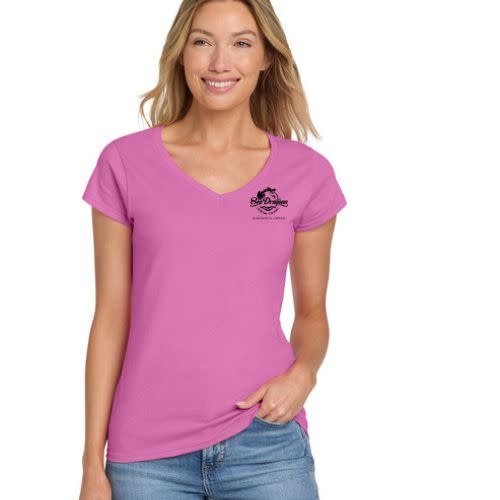 Magnolia Green Mom V-Neck T-Shirts