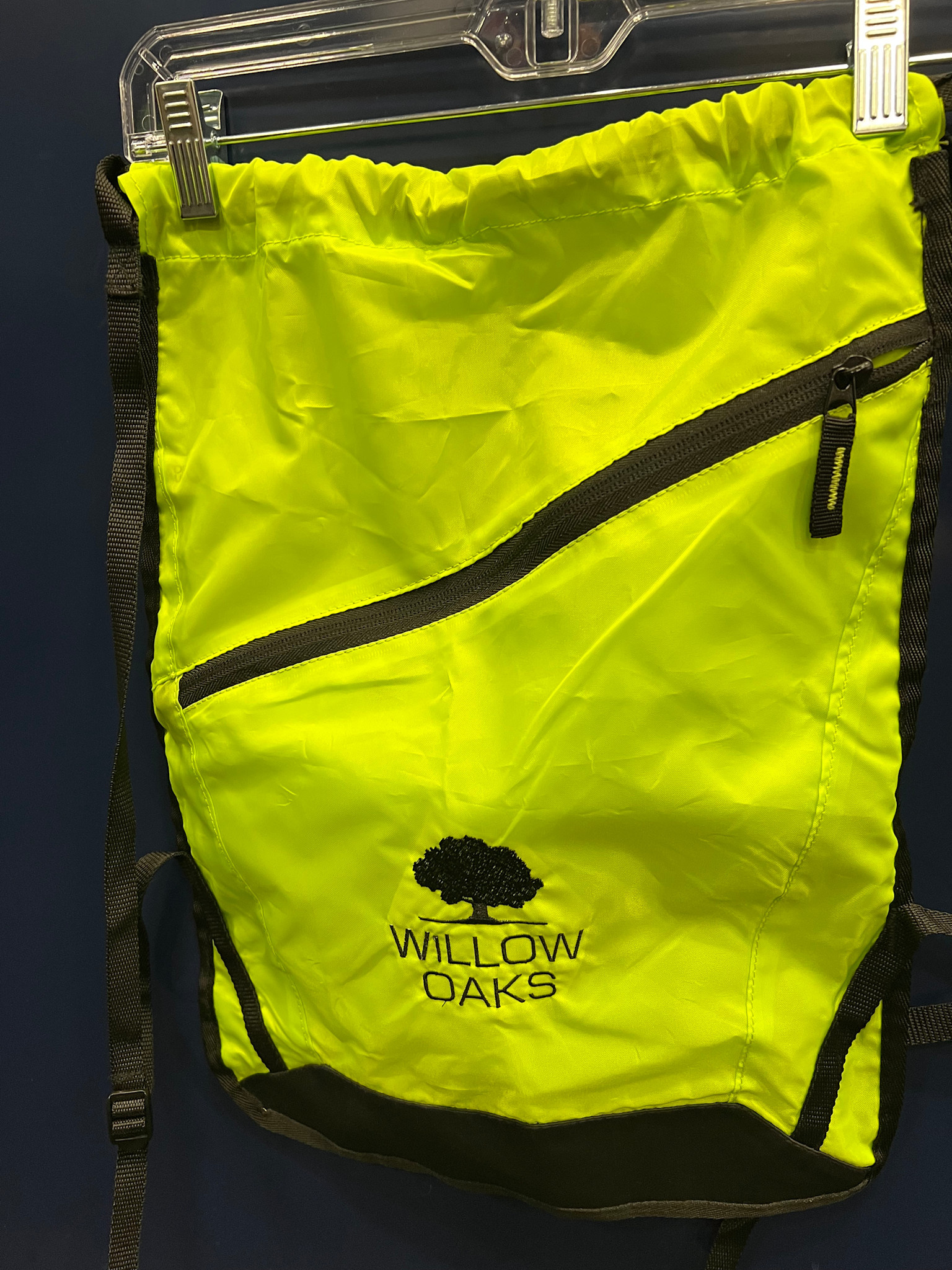 Willow Oaks Draw String Bag  With Embroidery