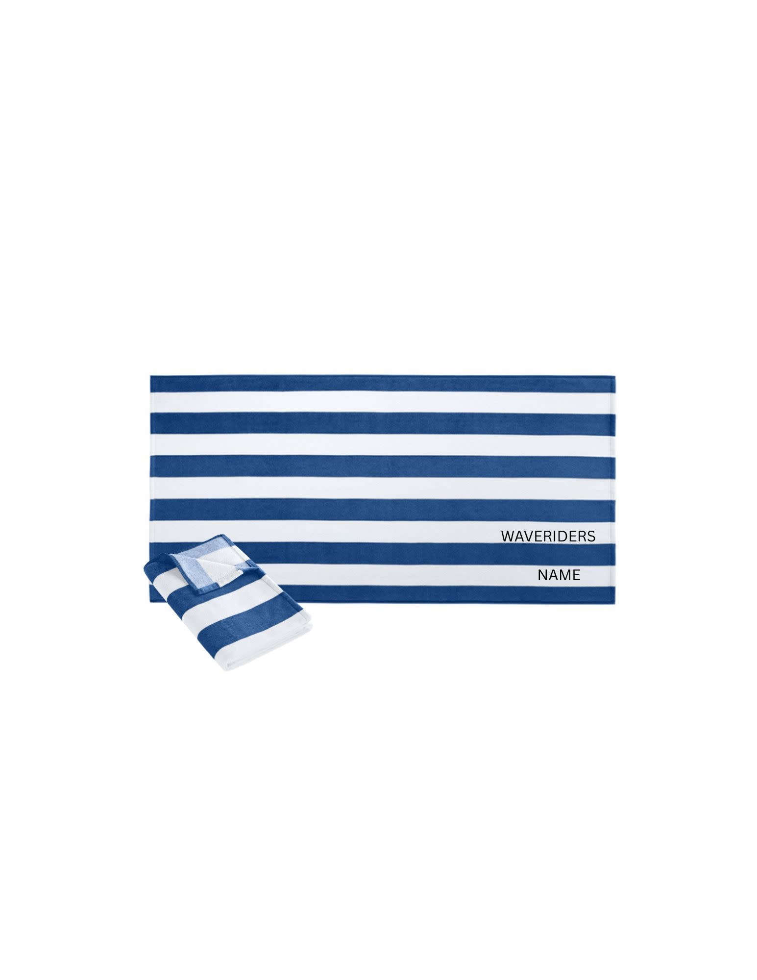 Waveriders Cabana Stripe Beach Towel and Solid Towel