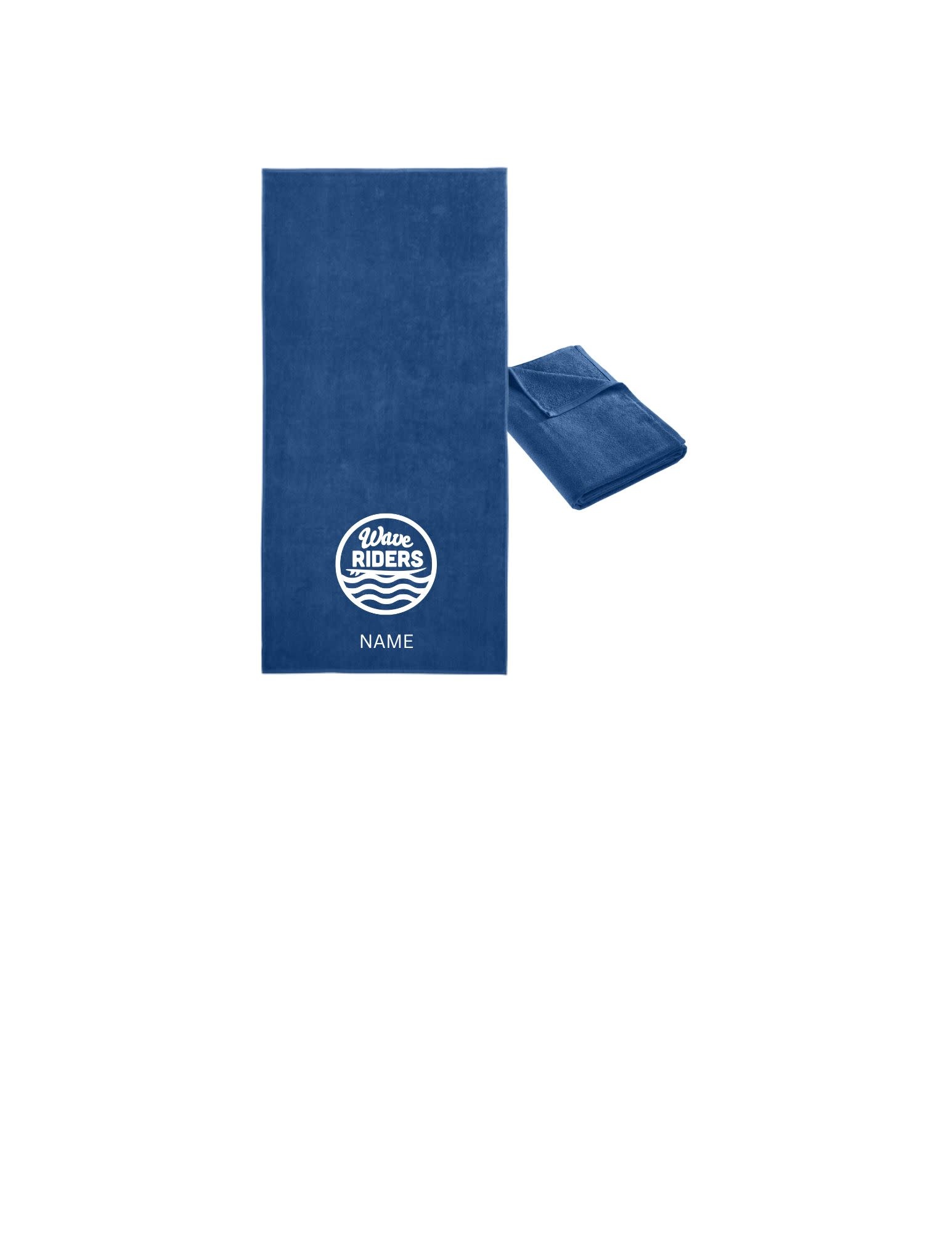 Waveriders Cabana Stripe Beach Towel and Solid Towel